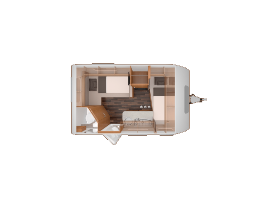 Knaus Sport 400 QD Lakókocsi - Tervrajz