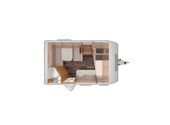 Knaus Sport 400 QD Lakókocsi - Tervrajz