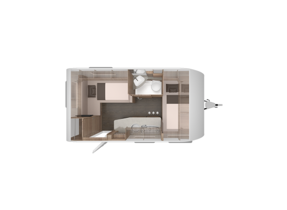 Knaus Sport 420 QD lakókocsi - Tervrajz