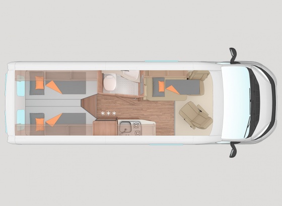 Weinsberg Carabus 630 ME Lakóautó - Tervrajz